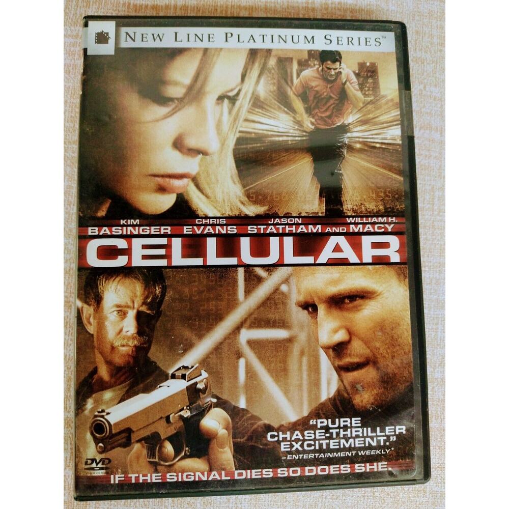 DVD Cellular - Jason Statham / Chris Evans / Kim Basinger - Drama‎ Action Movie
